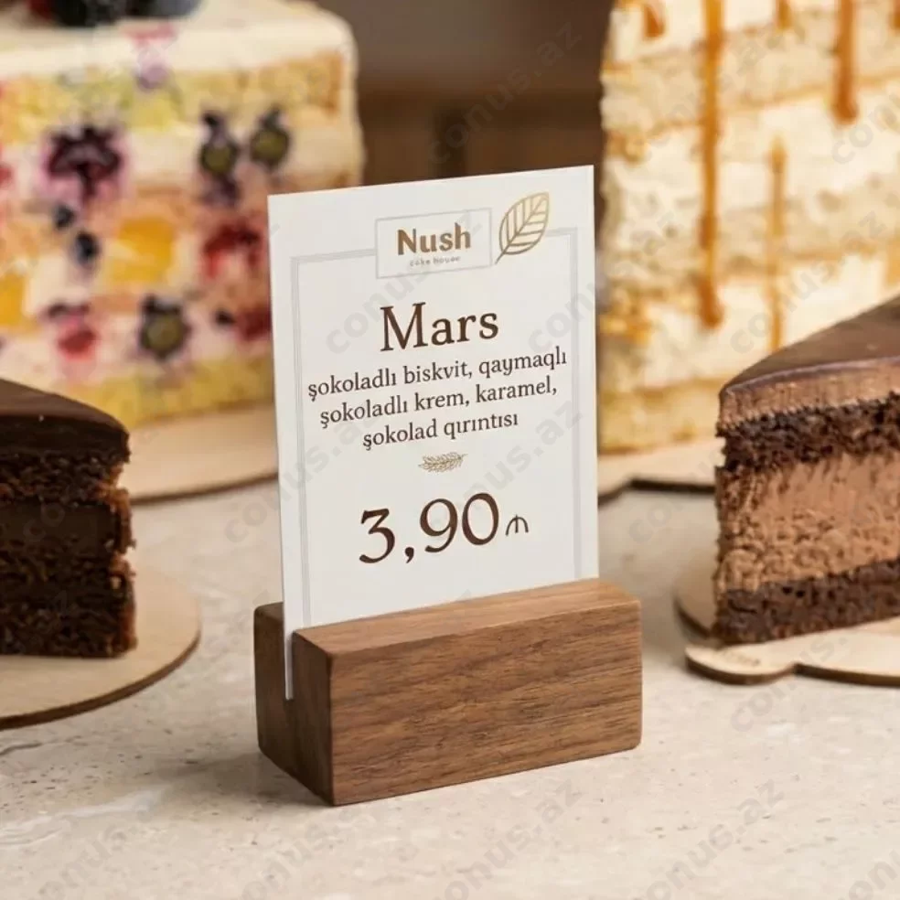 Подставка QR Menu для ресторанов, кафе и кондитерских